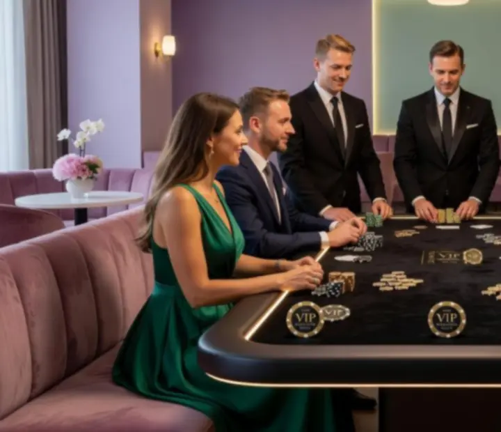 Zamknięta gala VIP z dedykowanymi dealerami i personalizowanymi żetonami
